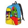 Sonnig und Melone Lässiger Rucksack Sport Student Business Tagesrucksack für Männer Frauen Laptop Computer Canvas Taschen