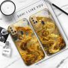 Mythical Golden Dragon For Samsung A 31 32 A33 A34 35 14 A15 13 16 25 26 50 52 53 54 55 56 70 71 72 73 Golden Glass Phone Case