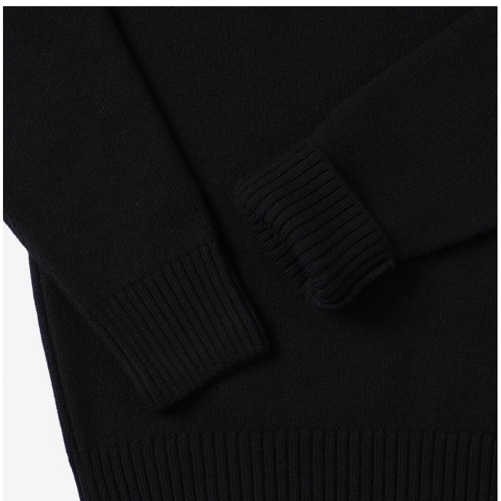 Ami Bfuks006 018 009 Ami De Coeur Big Heart Logo Intarsia Public Knit