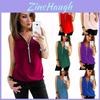Fashion Women Summer Vest Top Featuring Stylish Sleeveless Design And Comfortable Chiffon Fabric