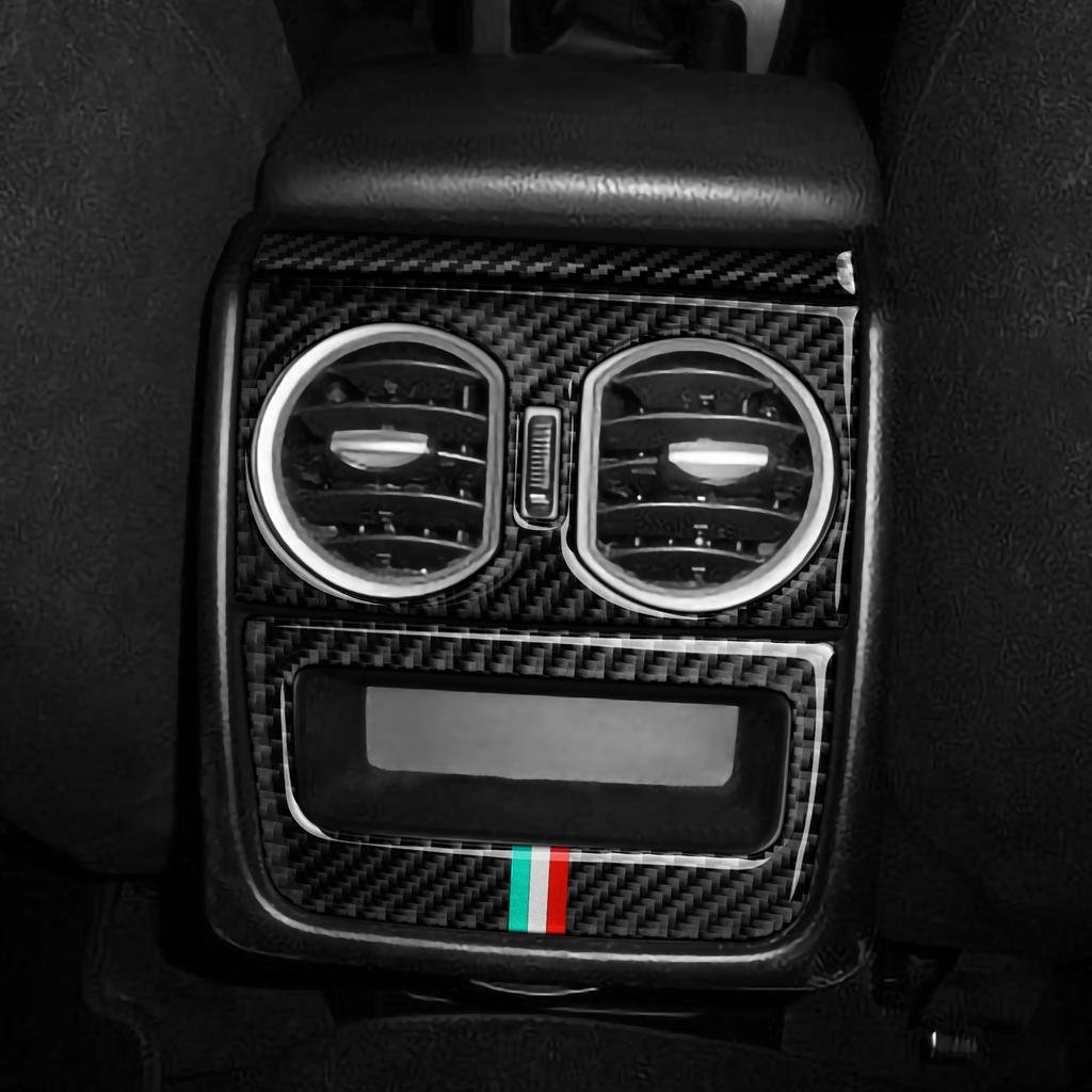 Wylot powietrza z tyłu samochodu Wykończenie odpowietrznika AC Wykończenie naklejki z włókna węglowego Wykończenie dla Alfa Romeo 159 Akcesoria 2004