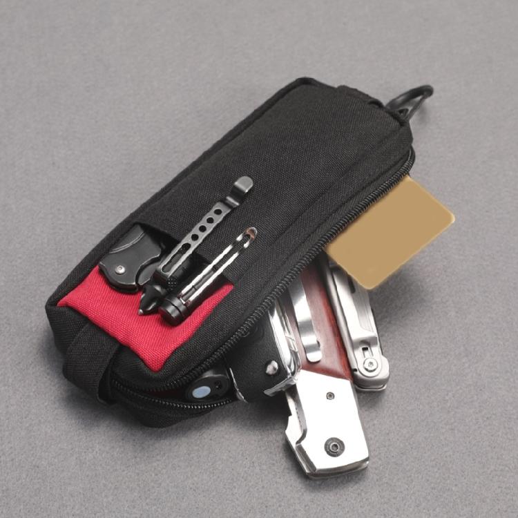Webbing Pouches Belt Bag Multiuses Wallets Outdoor Camping Pouches Phone Bag with Attachments for Hiking Camping Hunting