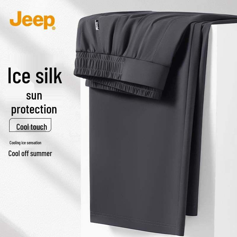 JEEP Men s Ice Silk Quick-Dry Straight-Leg Pants M