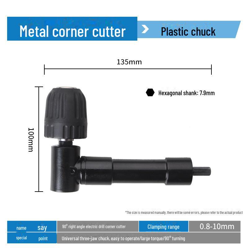 

Адаптер для электрической угловой дрели с трехкулачковым патроном для труднодоступных мест