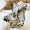 Korean Style Silk Scarf and Hairband Set - Versatile Women's Accessory for Summer