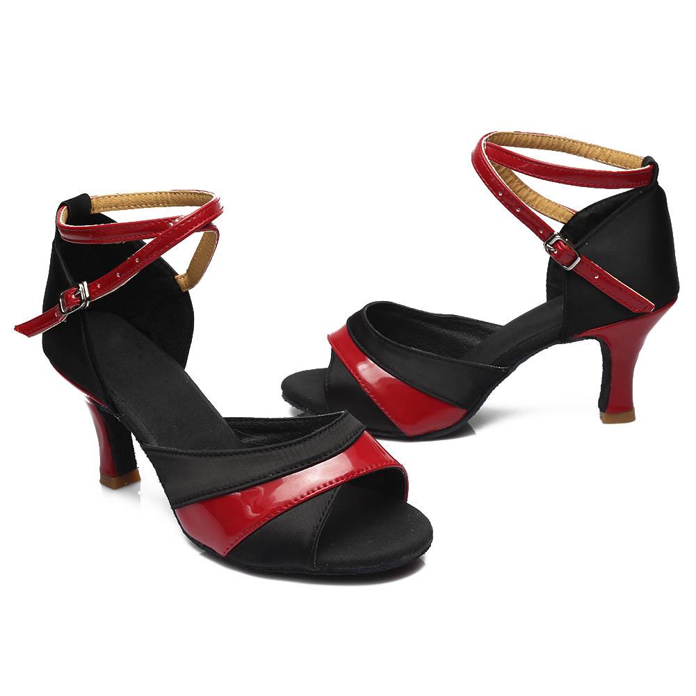 Damen Gesellschaftstanzschuhe Latein Tango Schuhe Hohe Absätze 7CM