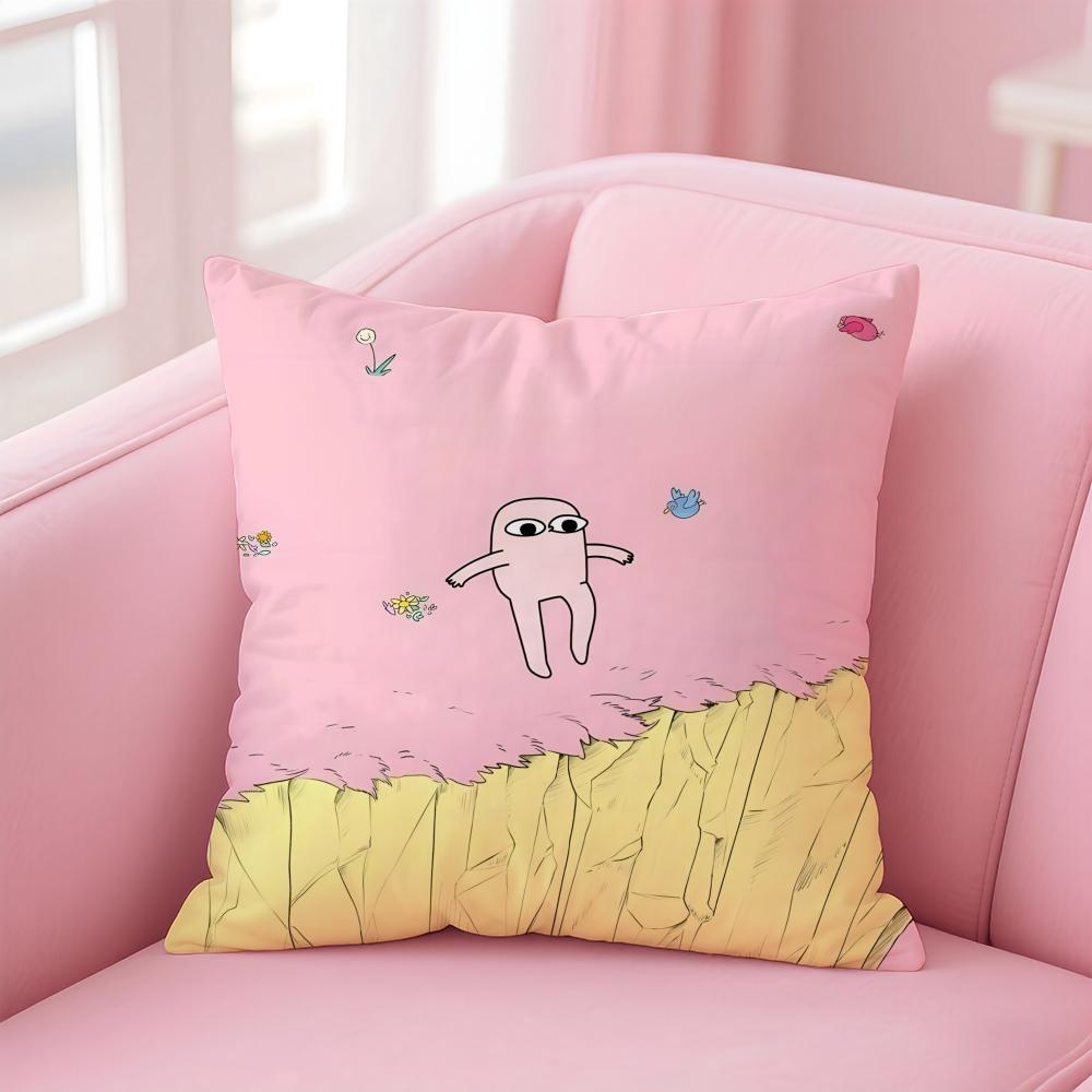 Cartoon Fun Funny Ketnipz Cute Cushion Cover Pillow Case Soft Skin Friendly Fabric Concealed Zipper