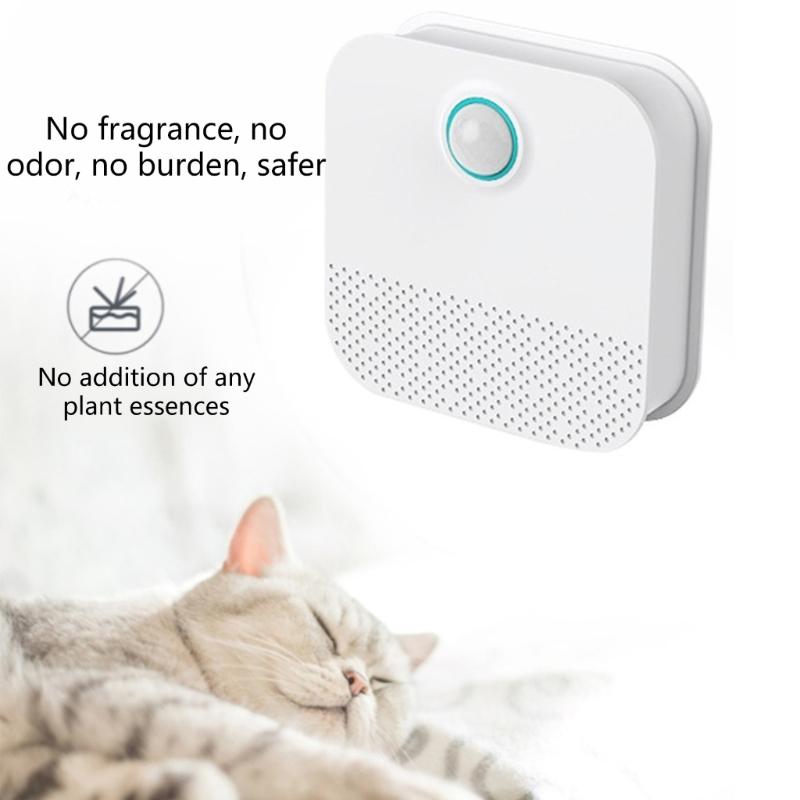 Automatic Cats Litters Box Deodorizer Wireless Rechargeable Air Purifiers With Intelligent motions Sensors Quiet Operate