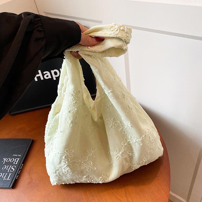 

Нежный ветер маленькая цветочная сумка через плечо женская сумочка студенческая универсальная сумка на молнии литературная маленькая свежая тканевая сумка зелёный