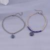 2pcs Bohemian Blue Evil Eye Anklets for Women Summer Beach Anklet Bracelets Chain Girls Jewelry Gifts