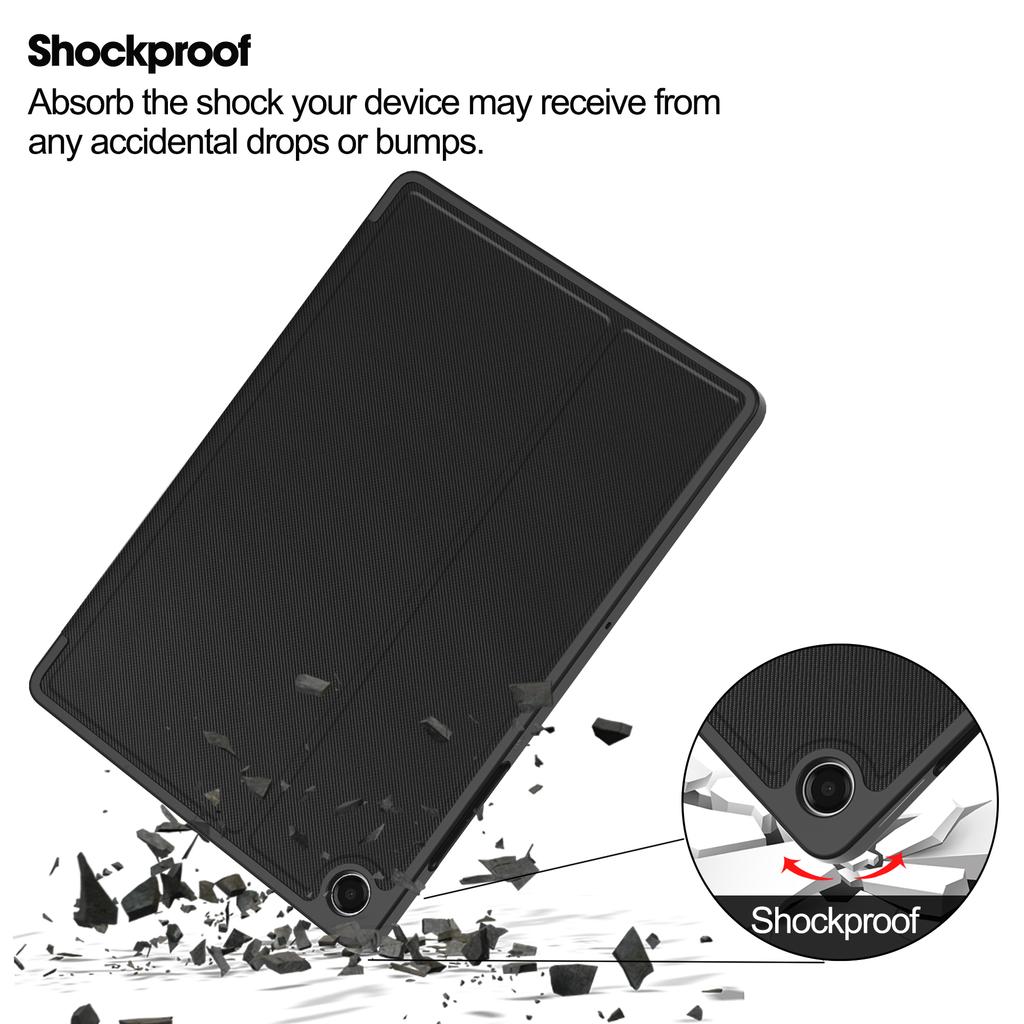 For Samsung Galaxy Tab A11+ Stand Case TPU Leather Front-Support Tablet Cover