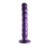 Ouch! - Silicone G-Spot Dildo with Beads - 20.5 cm