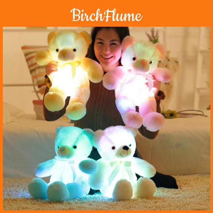 Pluszowy Miś LED 50cm Z Kolorowymi Świecącymi Lampkami Na Magiczne Nocne