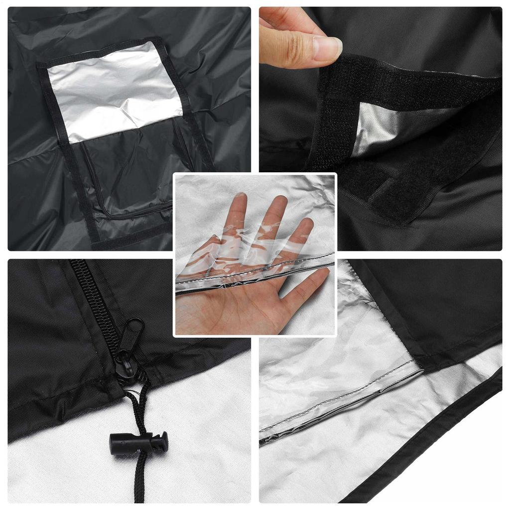 Outdoor Water Tank Cover UV Resistant Reusable Rain Barrel Shield With Zipper Rainwater Tank Cover For Yard Backyard Lawn
