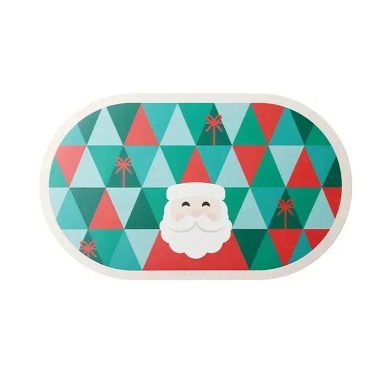 

Рождественские подставки под тарелки многоразовые термостойкие коврики для стола декоративные подкладки для стола для кухни званого ужина дома принадлежности для столовой 30x40cm&1PCS