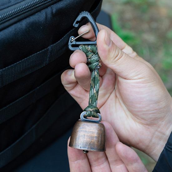 Campana para Oso de Exterior Sonido Fuerte Metal Resistente para Mochila de Senderismo Mochilero Camping Montañismo Ahuyentador de Animales Campana de Alerta de Seguridad
