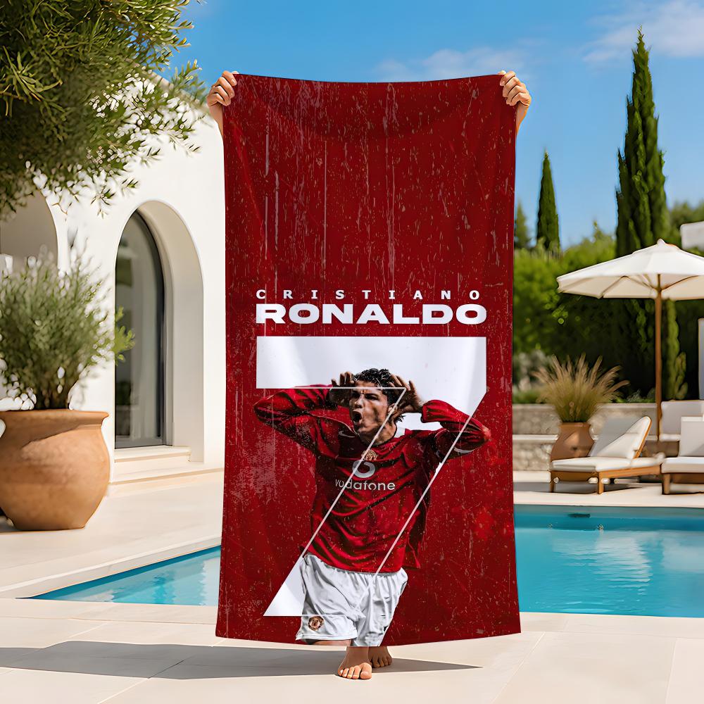 SportStar C-Cristiano R-Ronaldo Asciugamano Extra Large Asciugamano da Spiaggia Asciugatura Rapida Senza Sabbia Super Assorbente Leggero