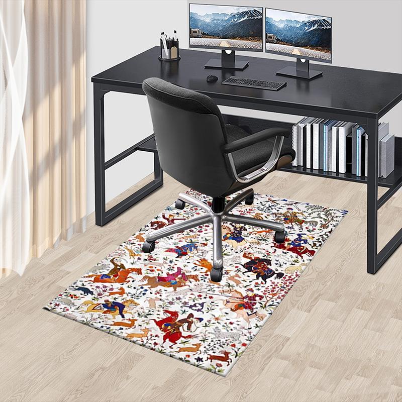 1PC Horsemen, Animals Extra Large Non Slip Floor carpet, Office, family, bedroom, Studio Large Area Rug Indoor Rugs, Vibrant Colors