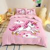 Pink Unicorn Duvet Cover Pillowcase Bedroom Decoration Children Gift Adult Single Double Bed Large SizeZip Duvet Cover