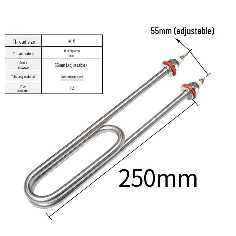 

Stainless Steel Electric Rice Steamer Heating Tube, 220V/380V, 3KW/4KW