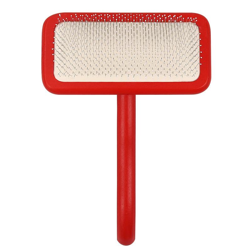 Pet Comb, Teddy Dog and Cat Hair Brush - Remove Loose Hair, Untangle Knots, Make Hair Fluffy, Red Needle Comb