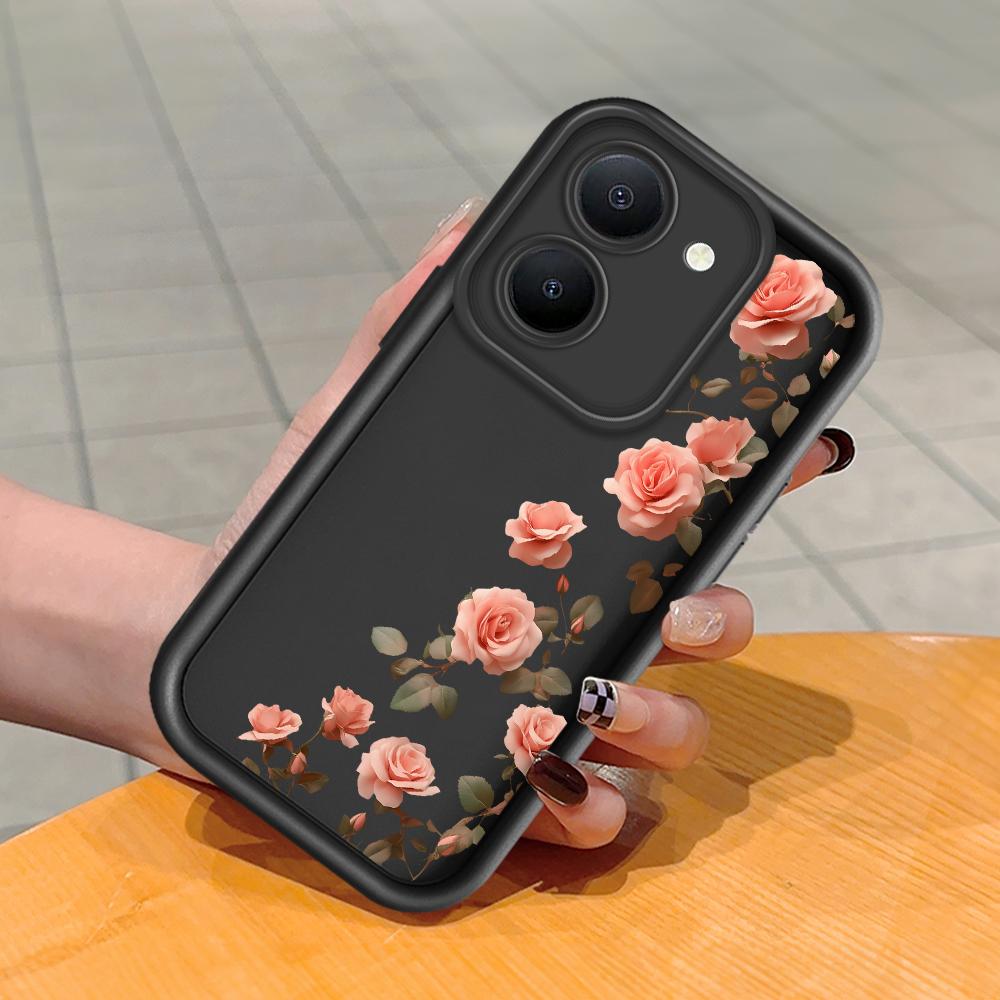 

Мягкий силиконовый квадратный чехол с рисунком лестницы для телефона, полное покрытие, противоударный защитный резиновый чехол для камеры для Vivo Vivo V29 Lite 5G чёрный