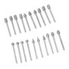 Set de 20 de bucăți Set de șlefuire în piatră, cu tijă de 3 mm, set de biți de șlefuit rotativ pentru sticlă, metal, piatră de jad