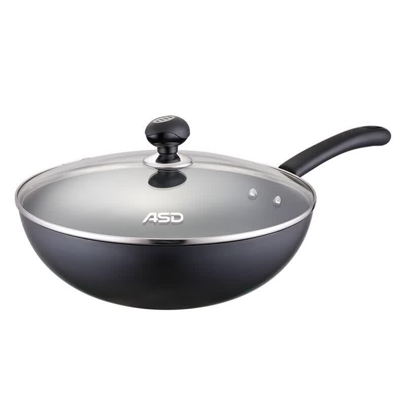 ASD 30cm Refined Iron Rust-Resistant Stir-fry Wok