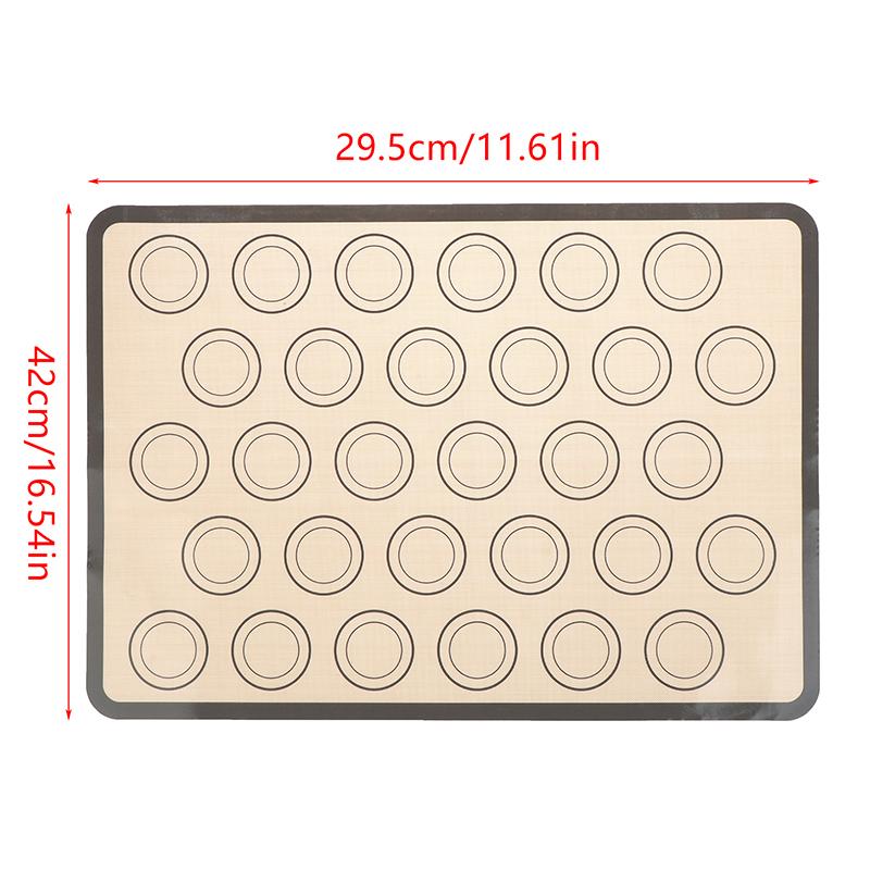 1Pc 42X29.5Cm Silicone Baking Mat For Oven With 30 Circles Non Stick Heat Resistant Bakeware Sheets For Baking Cookie Macaron