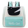 Large capacity collapsible pet backpack with zip closure, handle and mesh vent, perfect for cats and small dogs traveling