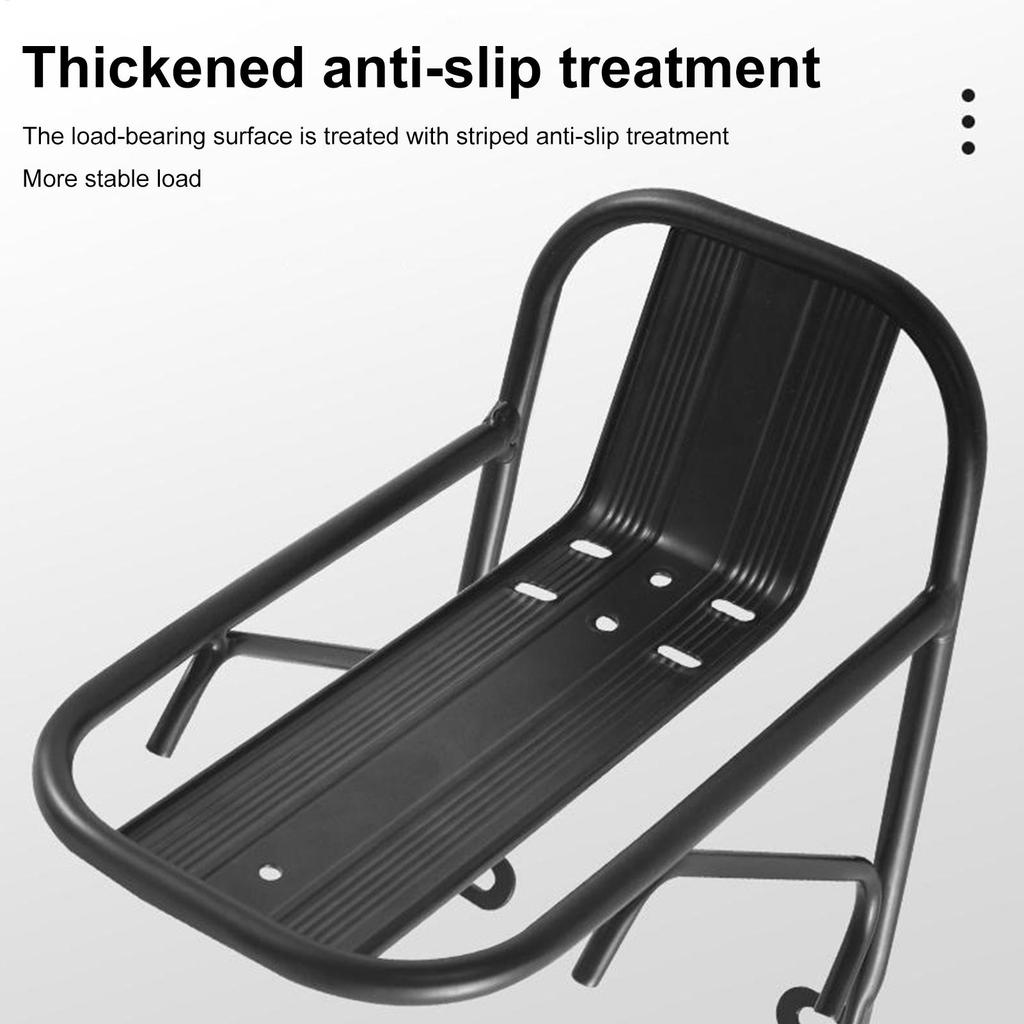 Bicycle Front Cargo Rack for Mountain Bike Basket Bracket Aluminum Alloy Front Fork Cargo Holder for Cycling Bicycle Equipment