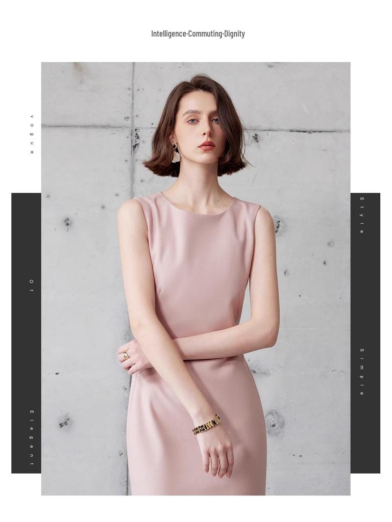 AD Terno Profissional Exquisito Único Outono 2024: Conjunto Blazer sem Gola e Vestido