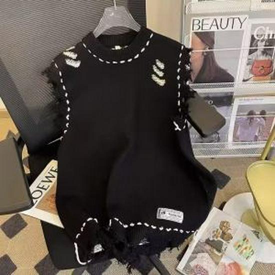 Men's Knitted Sleeveless Sweater Vest - 2023 Autumn/Winter Round Neck Slim Waistcoat