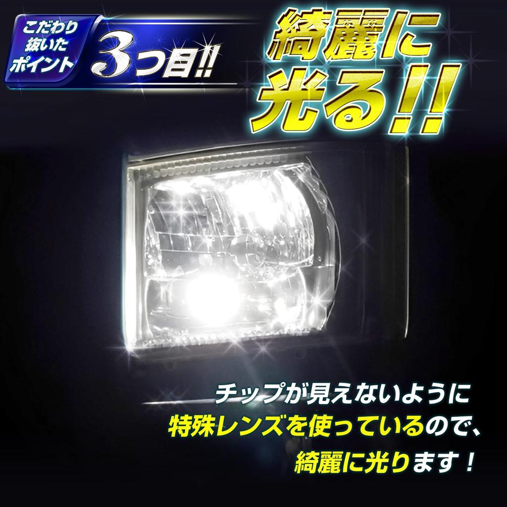 Takenous Truck Guy Purveyor Takemura Shokai T10 LED Position Lamp 12V24V Built-in Strobe Luminous Lucent Bulb White Bulb Set of 2 (White, T10)