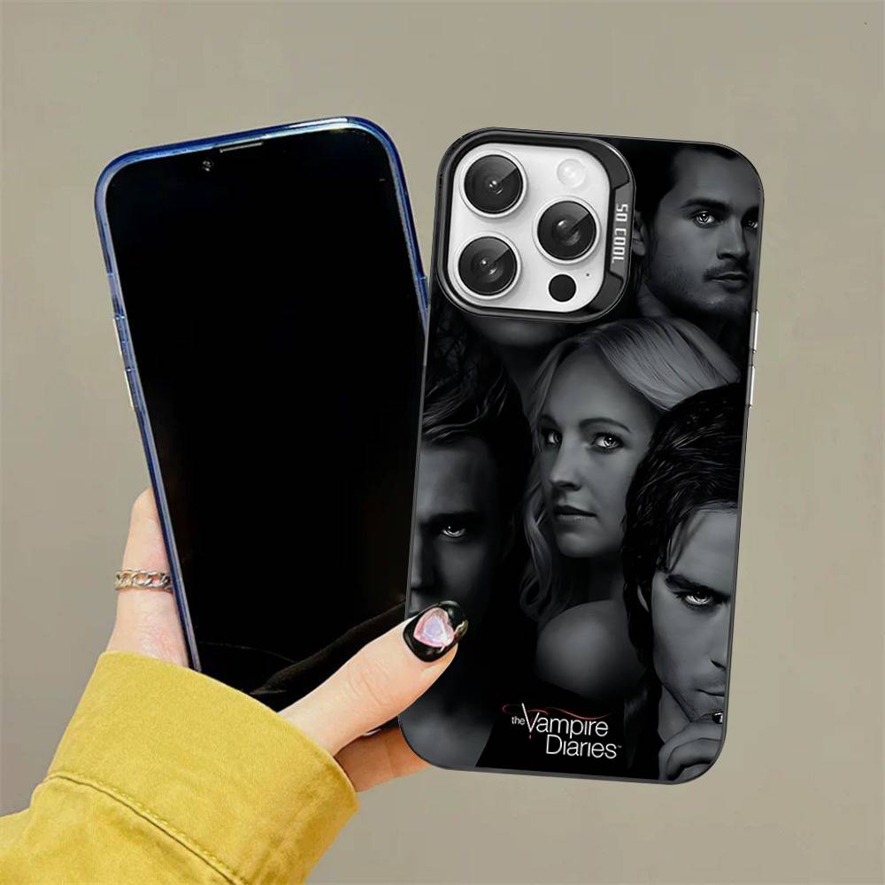 T-The V-Vampire Diaries Movie Phone Case For iPhone 16 15 14 13 12 11 Pro Max 17 Plus Colorful Cover