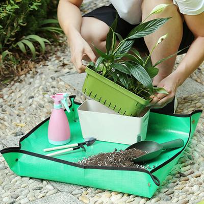 Gardening Mat Waterproof Portable PE Tear Resistant Plant Repotting Mats for Home