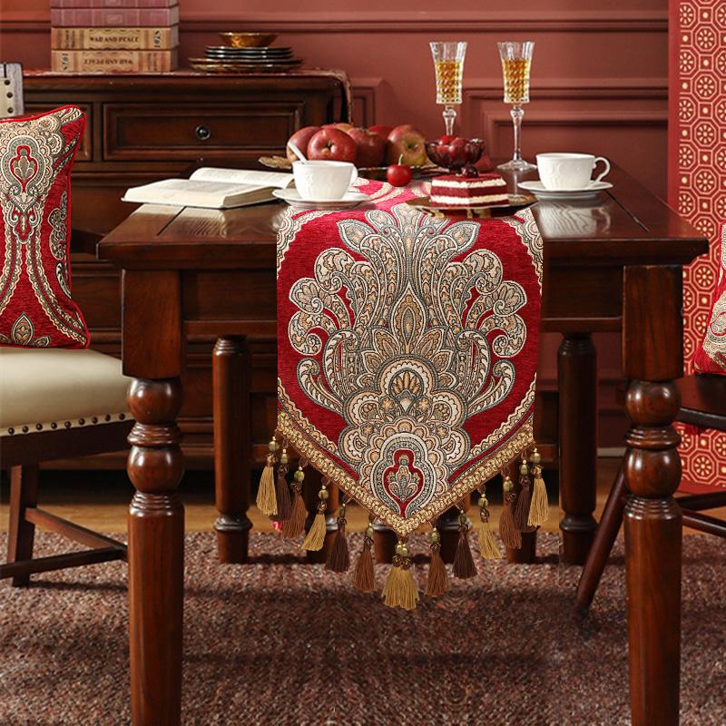 New Vintage Luxury Table Flag Hot Selling Rural Style Living Room Tablecloth European High-end Dustproof Coffee Table Towel TV Cabinet Cover