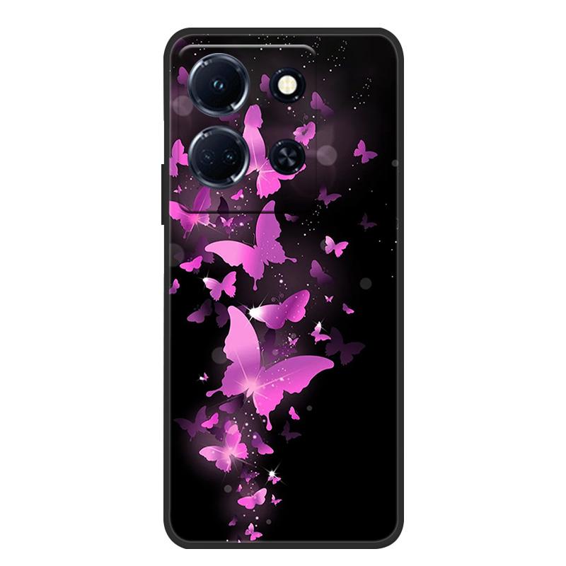 Schutzhülle aus weichem, mattem Silikon in Marmoroptik für Infinix Note 30 4G, passend für Infinix Note 30 Pro, 30i und 30 VIP – Rundumschutz