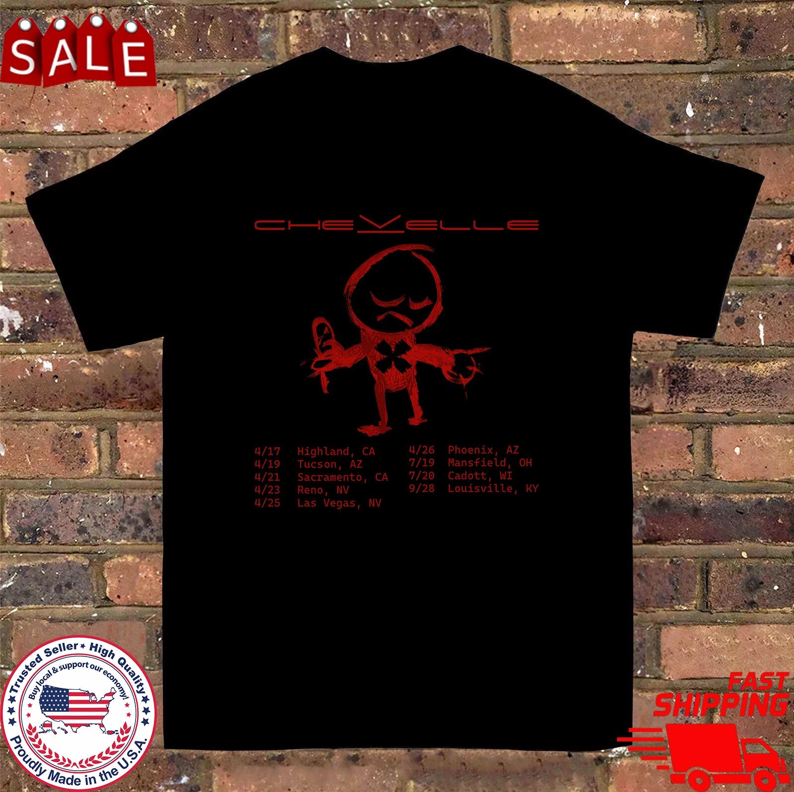 Men s and Women s T-shirts Chevelle Band On Tour 2024 T shirt S-5XL S