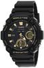 Casio World Time Countdown Timer Watch Digital 10-Year Analog-Digital (Model AEQ-120W-9AV), Black,