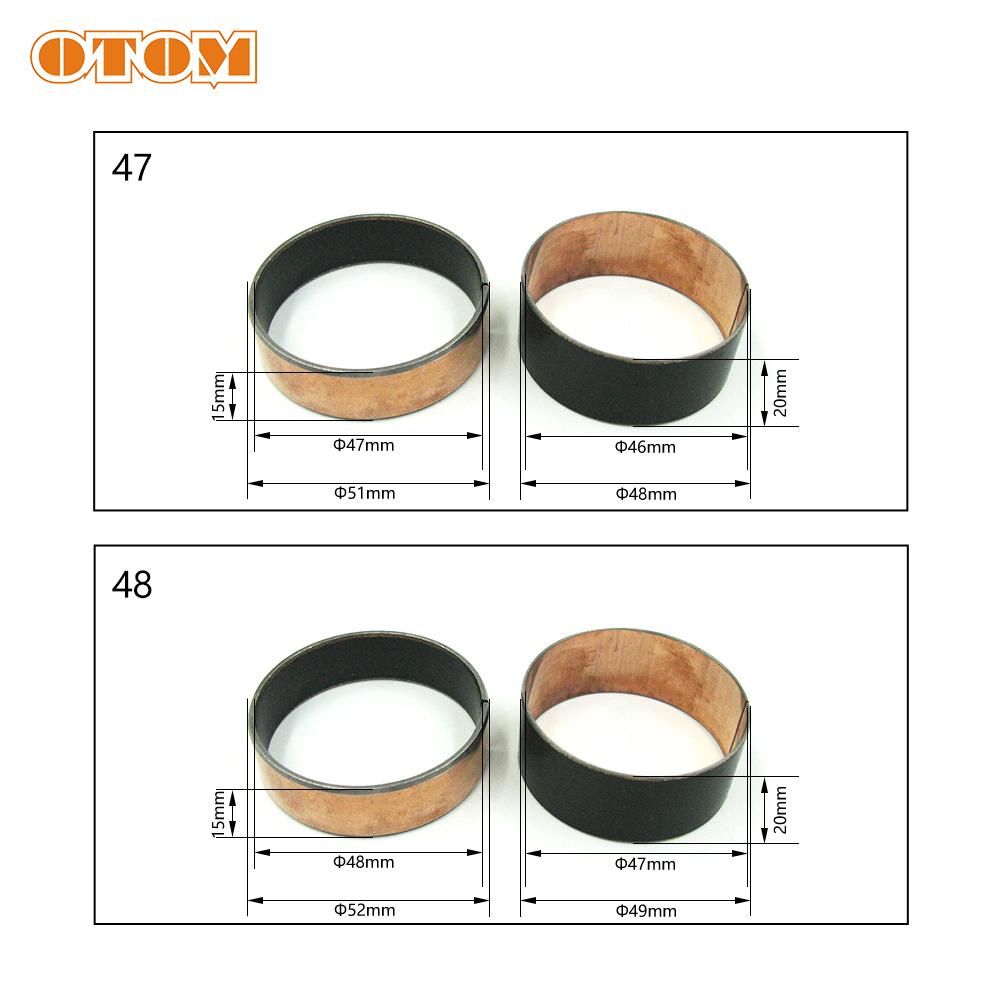 OTOM SHOWA/KYB Front Fork Oil Seal Stopper Ring Gasket Back Up Bush Slider Bushing Japanese Shock Absorber Repair Kit For HONDA