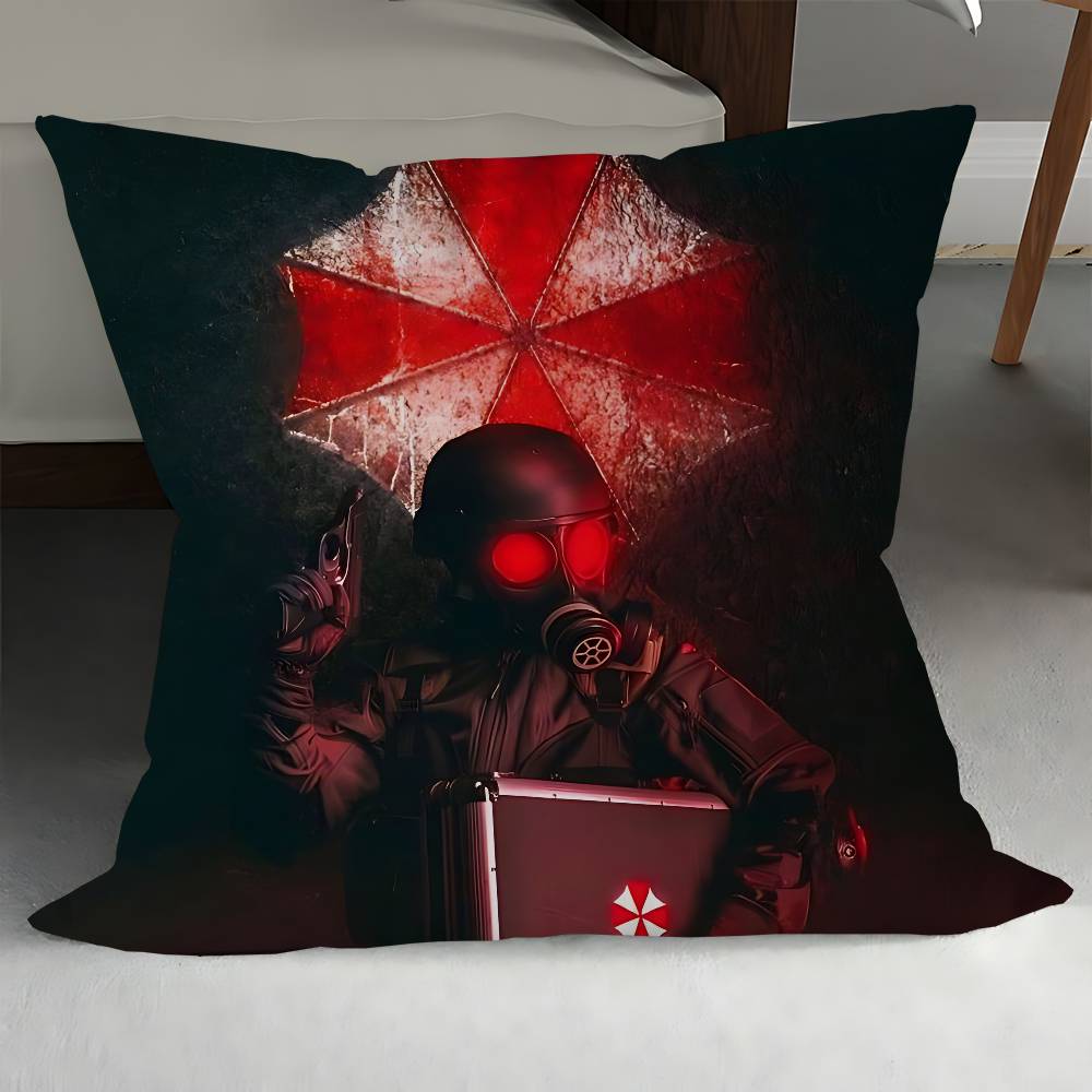 R-Resident-Game-E-Evil Umbrella Corp Наволочка Подушка для машины, дивана Рождественский подарок 40x40см 45x45см 12x12Inch