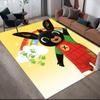 Bing Flannel Pattern Square Carpet,Area Rug,Carpet Rug for Living Room Bedroom Sofa Playroom Decor,Non-slip Floor Mat