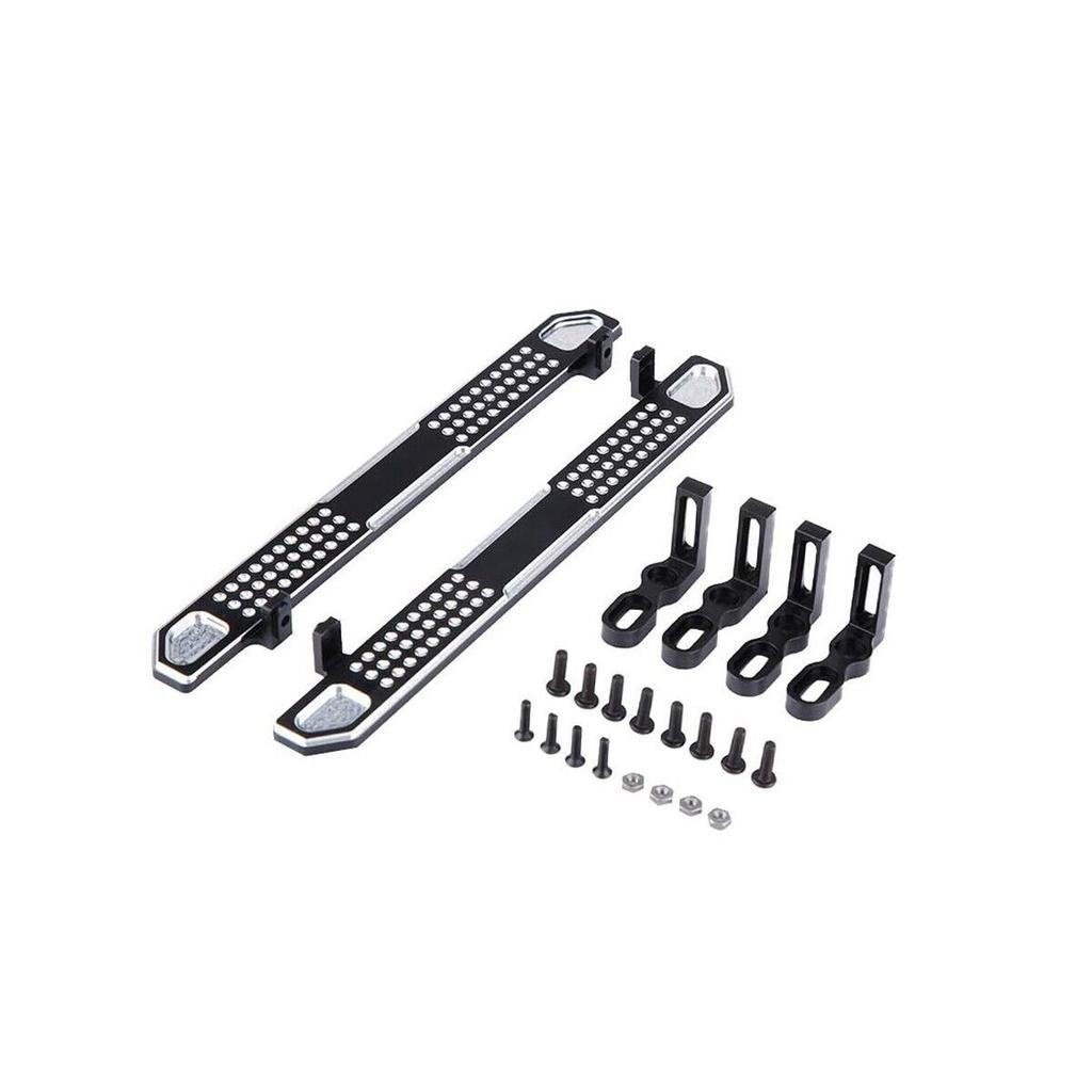 LCX Racing 1/10 RC Crawler Aluminum Rock Sliders Side Step Running Boards for Traxxas TRX4 Upgrades Parts Accessories