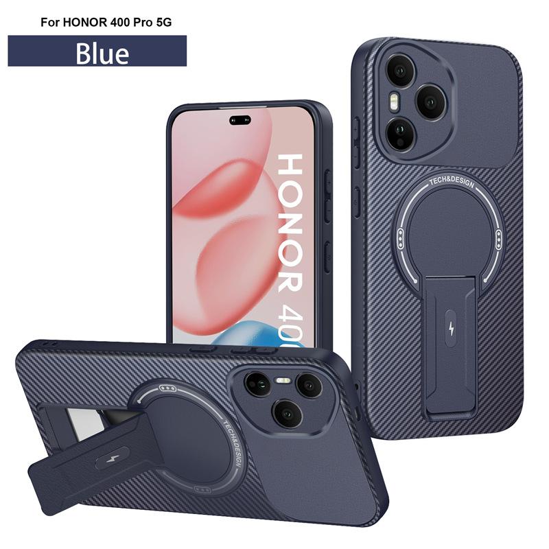 Suitable for Honor X1d carbon fiber bracket mobile phone case Huawei Honor X1C magnetic charging anti-drop protective case