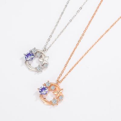 Nova primavera luz luxo iins nicho design original s925 prata esterlina colar sonho meteoro colar feminino