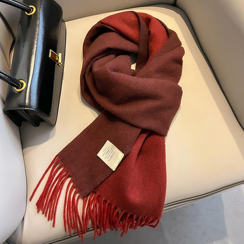 Pure Wool Scarf Men's High-end Winter Men's Scarf Men's