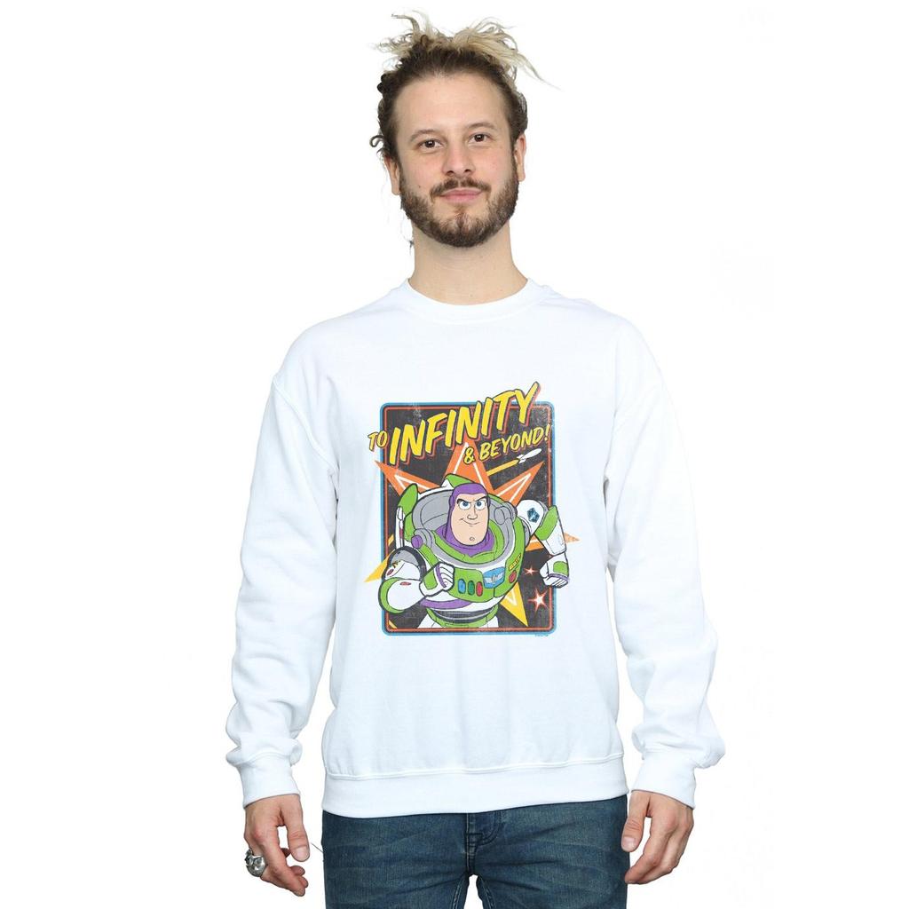 Disney Mens Toy Story 4 Buzz To Infinity Sweatshirt