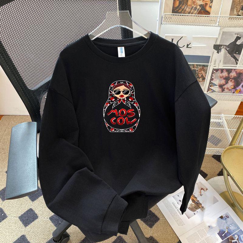 European and American New Fashion Casual Loose Print Short sleeve T-shirt Top Loose Printed T-shirt Top