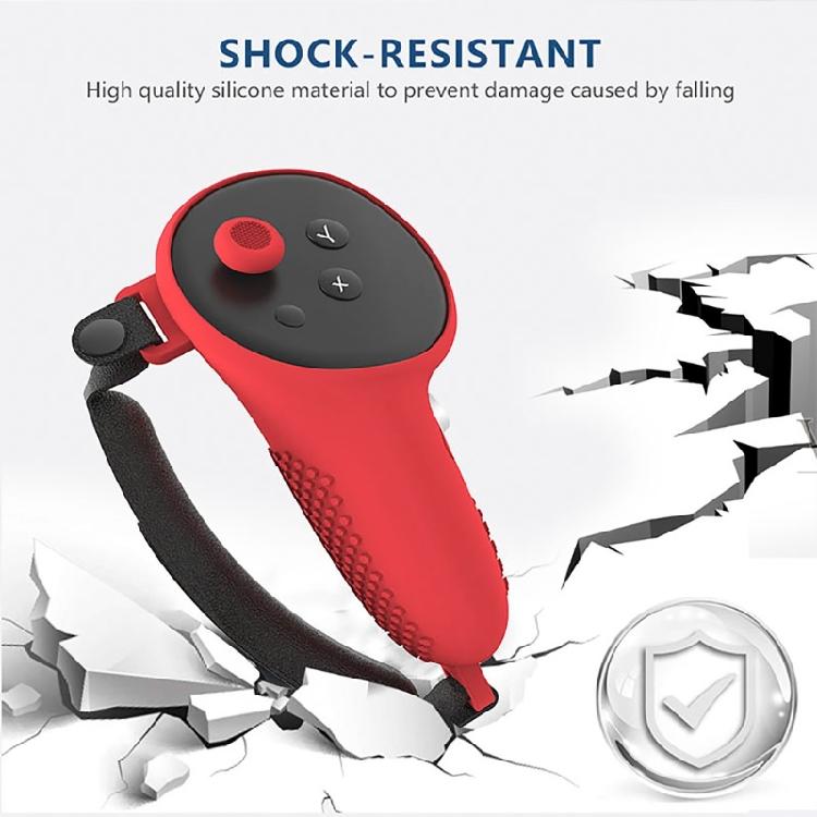 VR Headset Case for VR Silicone Protector Anti-Scratches Controller Grip